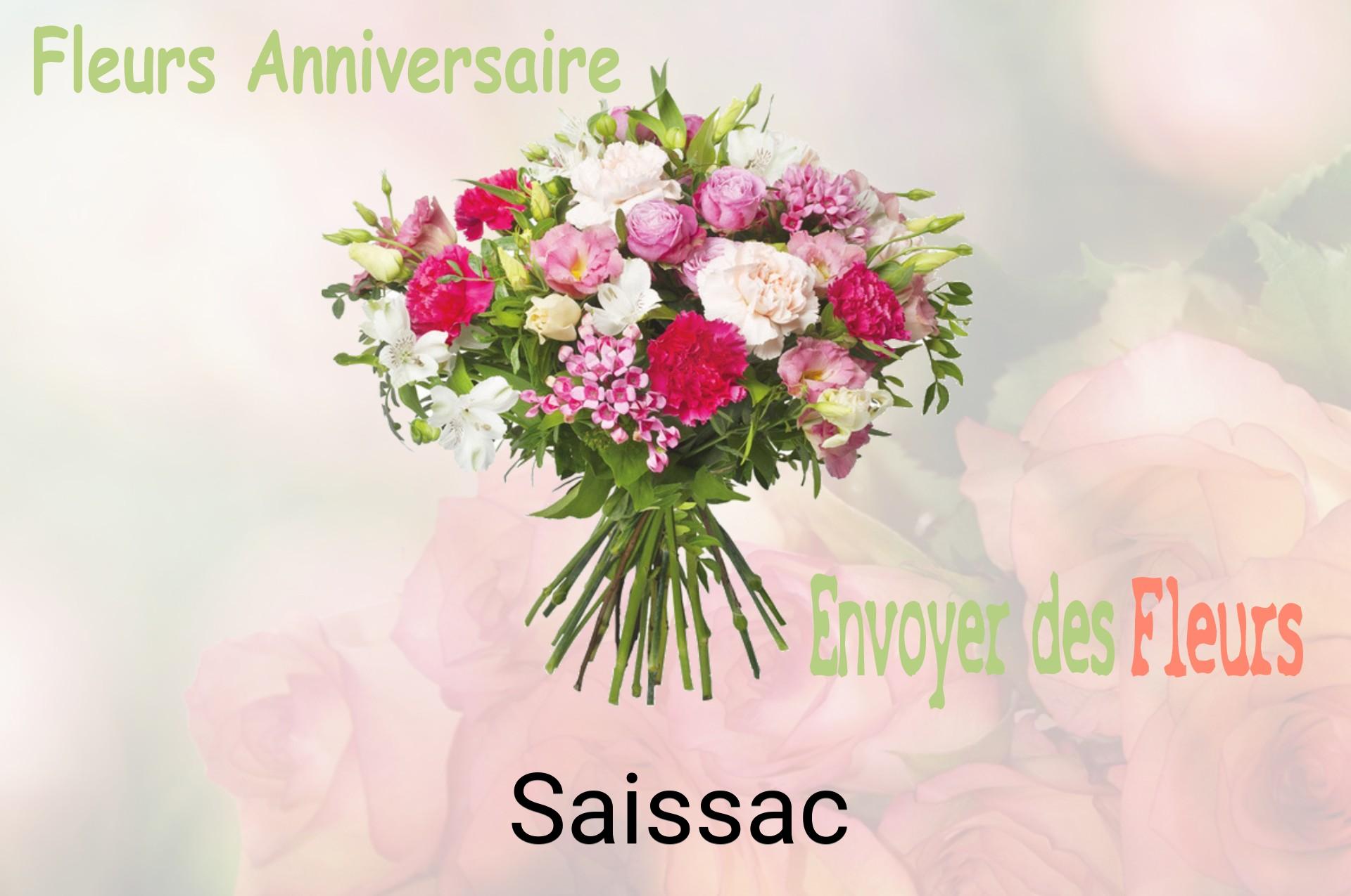 Bouquet de fleurs d’anniversaire livré à Saissac