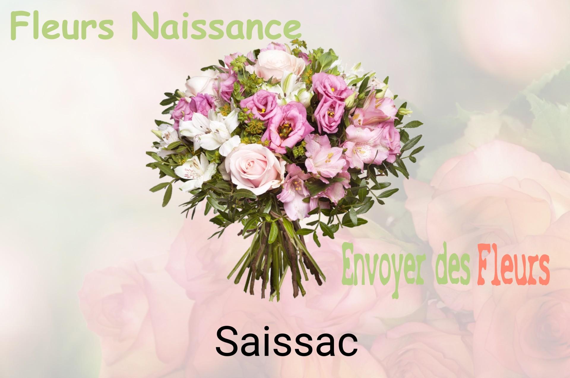 Bouquet de fleurs de naissance livré à Saissac
